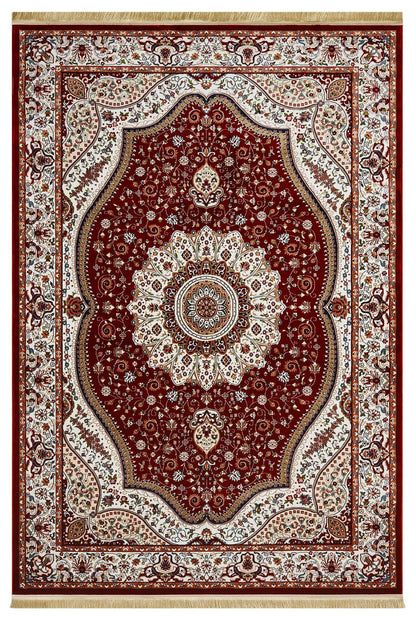 Asaryun Turkish Rug – H4158A Dark Red | Elegant Home Decor