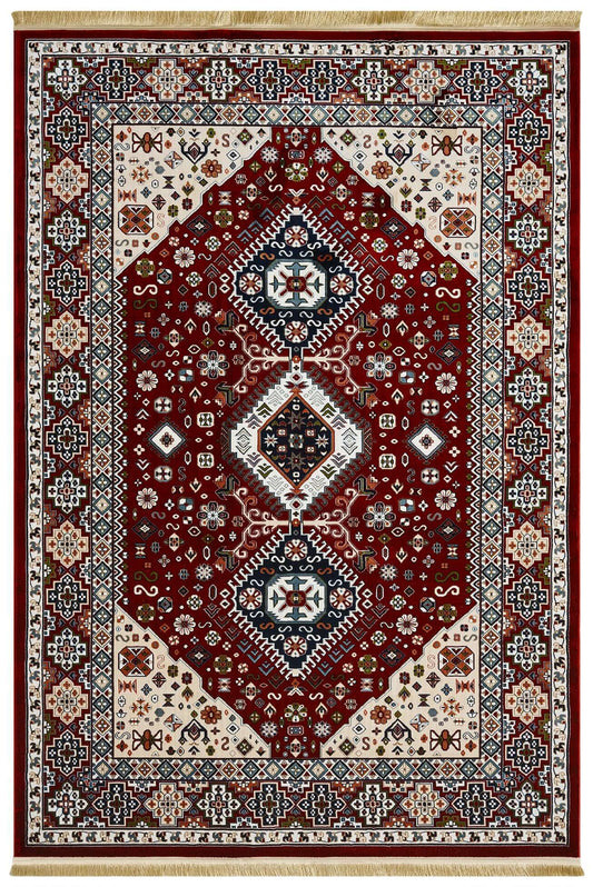 Asaryun Rugs H4320A Turkish Dark Red Rug for Elegance