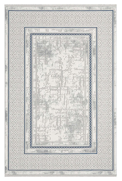Kervan Rug AK076 Grey Blue Turkish Rug, Kervan Rug - A7114 Grey Gold Turkish Rug for Busy Homes