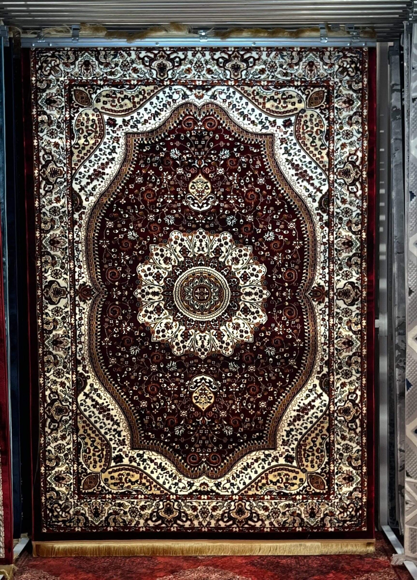 Asaryun Turkish Rug – H4158A Dark Red | Elegant Home Decor