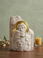 Holy Family Statue 10cm – Small Religious Decor Ornament depicting Mary, Joseph, and baby Jesus.