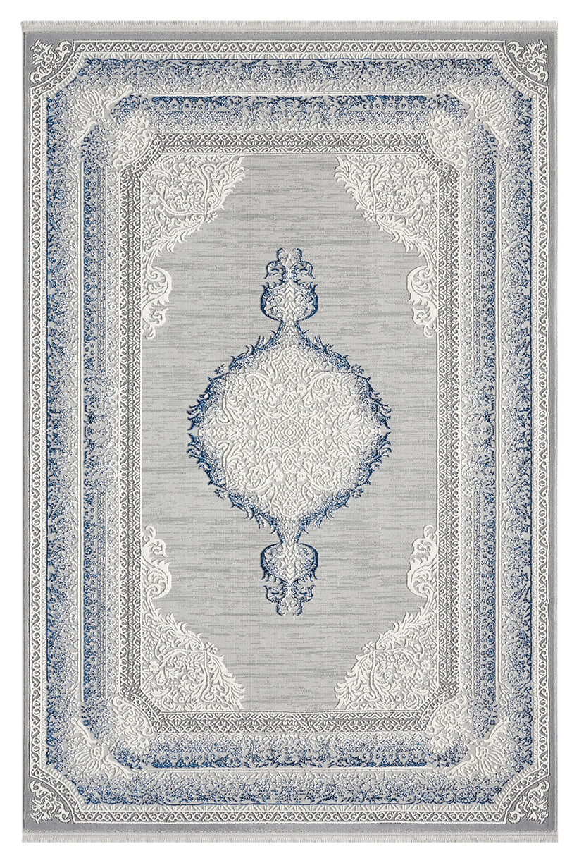 Kervan Rug - A7114 Grey Gold Turkish Rug for Busy Homes – Bazaar G Rugs ...