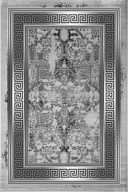 Modern Greek Border Rug – Stylish & Budget-Friendly