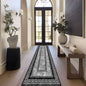 Monochrome Greek Key Border Rug