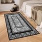 Monochrome Greek Key Border Rug