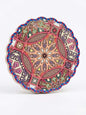 Turkish Mosaic Cork Trivet showcasing a stunning mandala design in pink, peach, and teal tones, perfect for your kitchen.