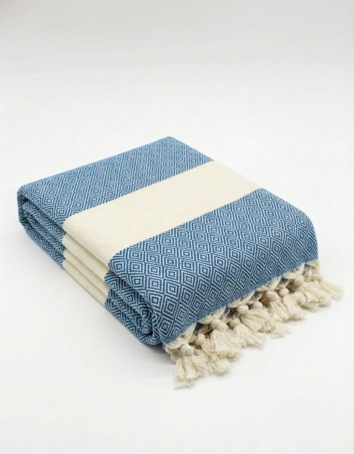 Turkish Cotton Towels- Diamond Navy — original Bazaar G retail product photo