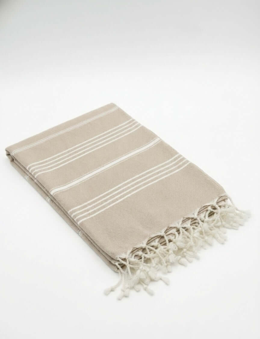Turkish Cotton Towels Light Brown — original Bazaar G retail product photo