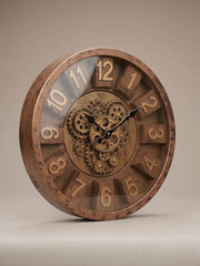 Vintage Industrial Gear Wall Clock 40cm – Decorative Wall Clock — original Bazaar G retail product photo