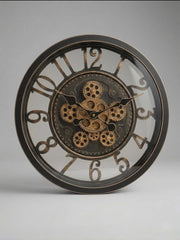 Vintage Industrial Gear Wall Clock 40cm – Decorative Wall Clock — original Bazaar G retail product photo