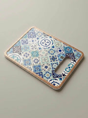 Decorative Serving Tray 24x18cm – Turkish Tile Design Handle Tray — original Bazaar G retail product photo