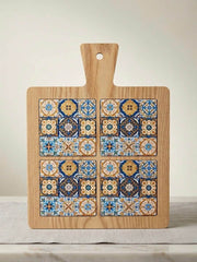 Wooden Serving Board 25cm with Tile Design – Serving Board — original Bazaar G retail product photo