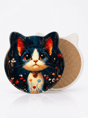 Cute Cat Cork Trivet – Heat Resistant Kitchen Pot Stand (15x15cm) — original Bazaar G retail product photo