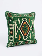 Green Kilim Cushion - 40x40cm Serenity — original Bazaar G retail product photo