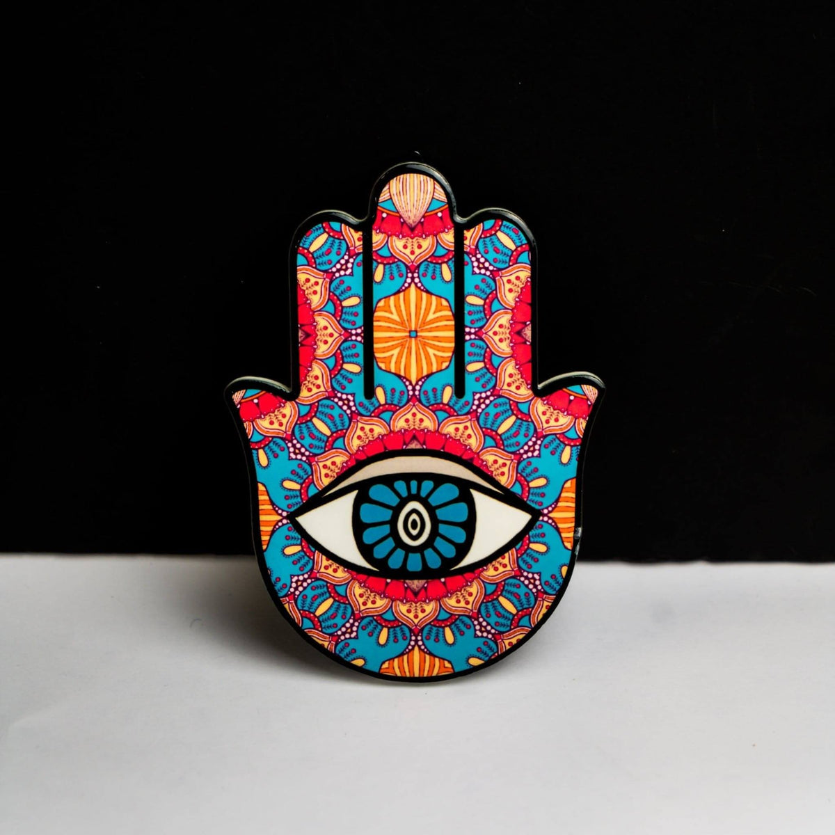 Hamsa Hand Coaster - Red — original Bazaar G retail product photo