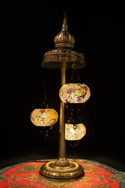 Mosaic Floor Lamp 3 Pieces Cracked Design- Soft Rainbow — original Bazaar G retail product photo