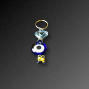 Blue Evil Eye Keyring — original Bazaar G retail product photo