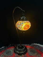 Mosaic Swan Lamp Sun Flower — original Bazaar G retail product photo