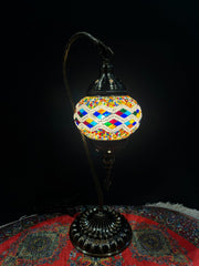 Mosaic Swan Lamp Rainbow Diamond — original Bazaar G retail product photo