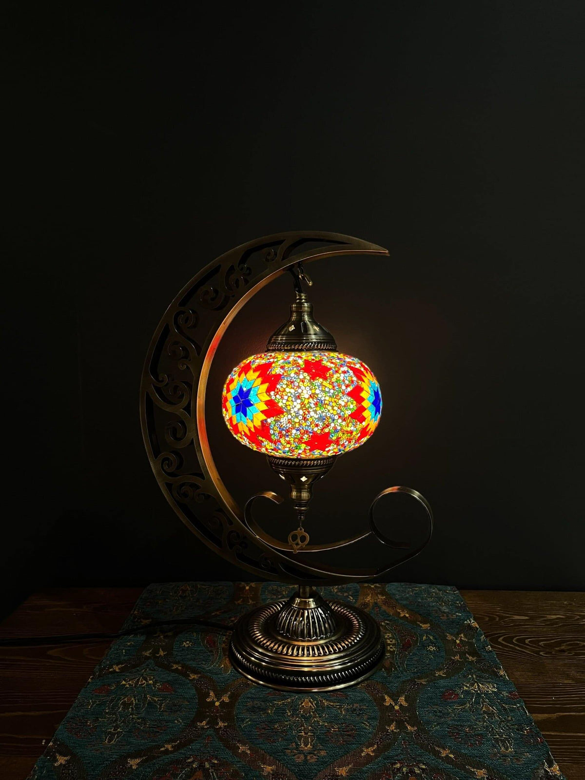 Mosaic Moon Lamp (Turkish Lamps) Palace — original Bazaar G retail product photo