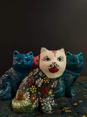 Turkish Ceramic Cat Figurines — original Bazaar G retail product photo
