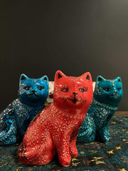 Turkish Ceramic Cat Figurines — original Bazaar G retail product photo