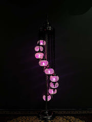 Mosaic Floor Lamp 9 Pieces Purple — original Bazaar G retail product photo