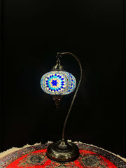 Mosaic Swan Lamps Long (Turkish Lamps) Blue Star — original Bazaar G retail product photo