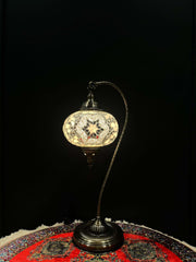 Mosaic Swan Lamps Long (Turkish Lamps) White Star — original Bazaar G retail product photo
