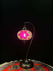 Mosaic Swan Lamps Long (Turkish Lamps) Pink — original Bazaar G retail product photo