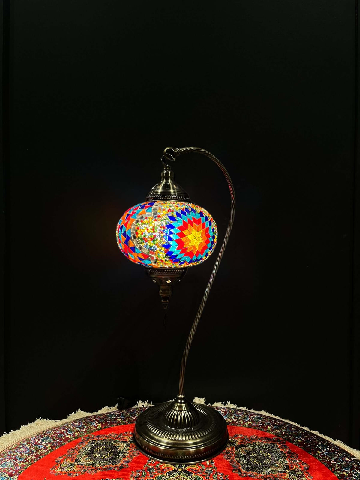 Mosaic Swan Lamps Long (Turkish Lamps) Classic — original Bazaar G retail product photo