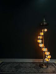 Turkish Mosaic Floor Lamps 9pc- Sun Flower — original Bazaar G retail product photo