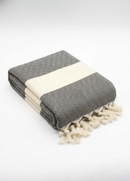 Turkish Cotton Towels - Diamond Black — original Bazaar G retail product photo