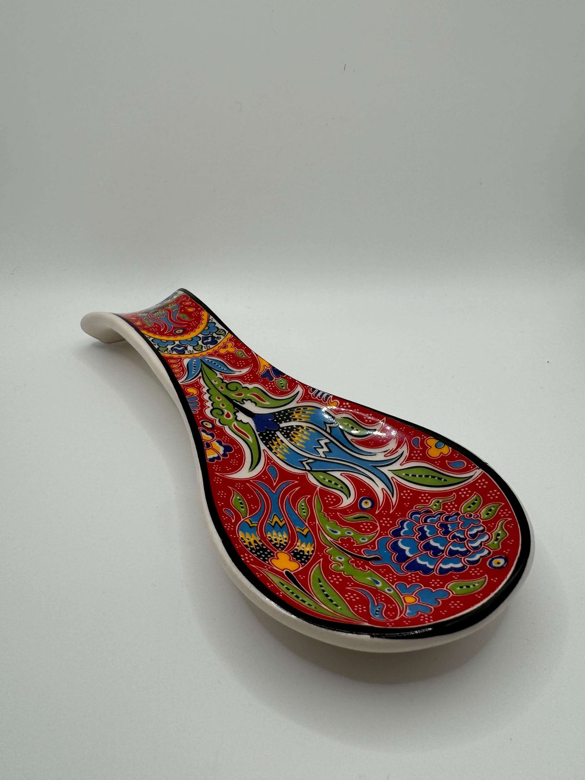 Turkish Ceramic Spoon Rest – Floral Design — original Bazaar G retail product photo