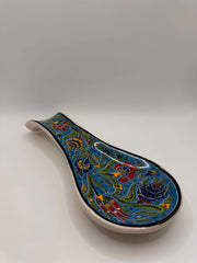 Turkish Ceramic Spoon Rest – Floral Design — original Bazaar G retail product photo