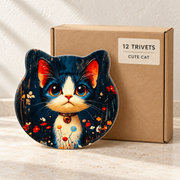 Cute Cat wholesale box of 12 — one sample of the selected design shown