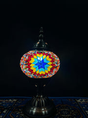 Original Bazaar G Classic Star mosaic table lamp — actual glass design reference
